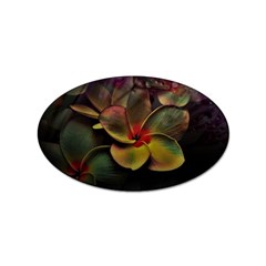 Beautiful Floral Sticker Oval (100 pack)