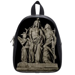 Catholic Motif Sculpture Over Black School Bag (small) by dflcprintsclothing