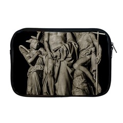 Catholic Motif Sculpture Over Black Apple Macbook Pro 17  Zipper Case by dflcprintsclothing