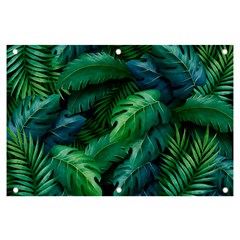 Tropical Green Leaves Background Banner And Sign 6  X 4 