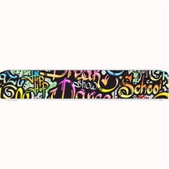 Graffiti Word Seamless Pattern Small Bar Mat