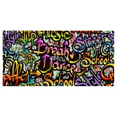 Graffiti Word Seamless Pattern Banner and Sign 8  x 4 