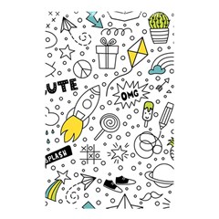 Set Cute Colorful Doodle Hand Drawing Shower Curtain 48  X 72  (small) 