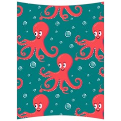 Cute Smiling Red Octopus Swimming Underwater Back Support Cushion