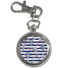 Seamless Marine Pattern Key Chain Watches by Pakemis