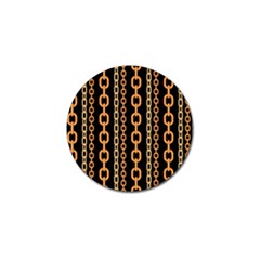 Gold-chain-jewelry-seamless-pattern Golf Ball Marker