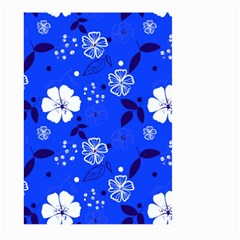 Blooming-seamless-pattern-blue-colors Large Garden Flag (two Sides) by Pakemis