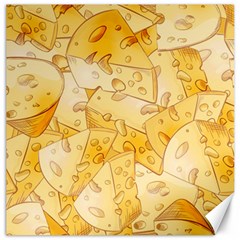 Cheese-slices-seamless-pattern-cartoon-style Canvas 16  X 16  by Pakemis