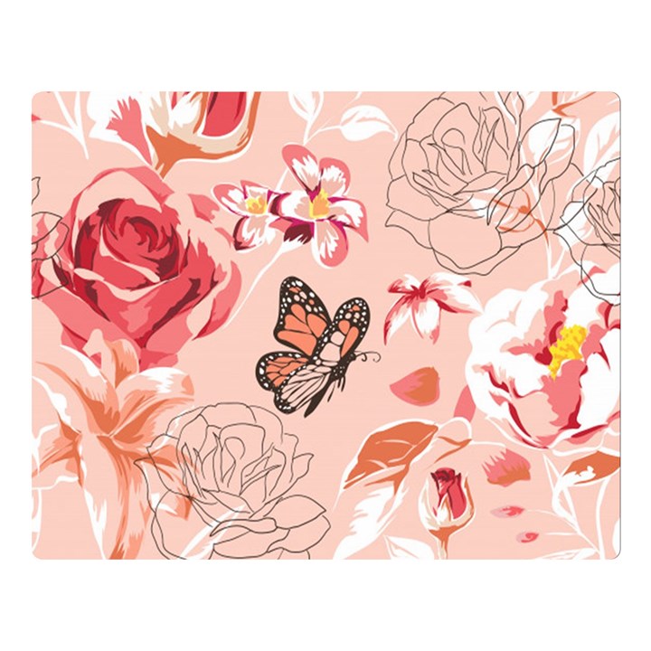 Beautiful-seamless-spring-pattern-with-roses-peony-orchid-succulents Flano Blanket (Large)