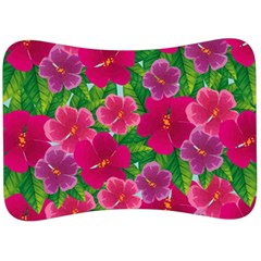 Background-cute-flowers-fuchsia-with-leaves Velour Seat Head Rest Cushion