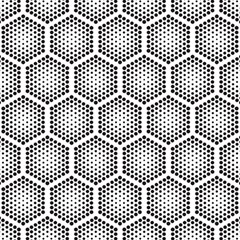 Halftone-tech-hexagons-seamless-pattern Play Mat (rectangle)