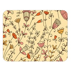 Seamless-pattern-with-different-flowers Flano Blanket (large)