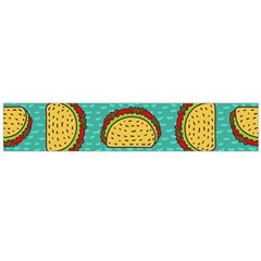 Taco-drawing-background-mexican-fast-food-pattern Large Flano Scarf  by Pakemis