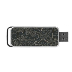 Damask-seamless-pattern Portable Usb Flash (one Side)
