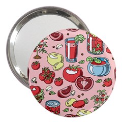 Tomato-seamless-pattern-juicy-tomatoes-food-sauce-ketchup-soup-paste-with-fresh-red-vegetables-backd 3  Handbag Mirrors by Pakemis