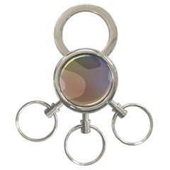 The Land 181 - Abstract Art 3-ring Key Chain by KorokStudios