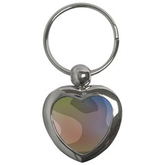 The Land 181 - Abstract Art Key Chain (heart) by KorokStudios