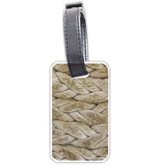 Boat Rope Close Up Texture Luggage Tag (one Side) by dflcprintsclothing