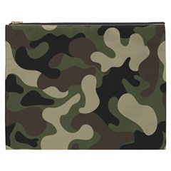 Camouflage Pattern Background Cosmetic Bag (xxxl) by artworkshop