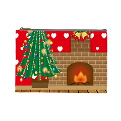 Christmas Room Cosmetic Bag (large) by artworkshop