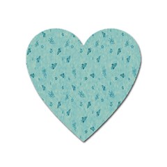 Missile Pattern Heart Magnet by artworkshop