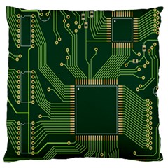 Technology Board Trace Digital Standard Flano Cushion Case (One Side)