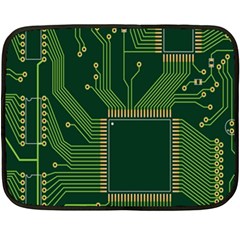 Technology Board Trace Digital Double Sided Fleece Blanket (mini) by artworkshop