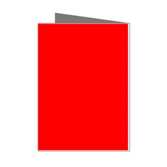 Color Red Mini Greeting Cards (pkg Of 8) by Kultjers