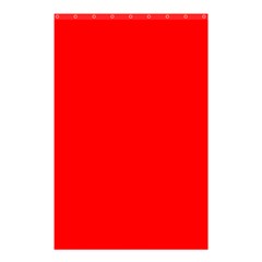 Color Red Shower Curtain 48  X 72  (small)  by Kultjers