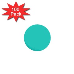 Color Turquoise 1  Mini Buttons (100 Pack) 