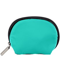 Color Turquoise Accessory Pouch (small) by Kultjers