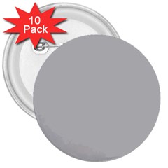 Color Silver 3  Buttons (10 Pack) 