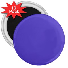 Color Slate Blue 3  Magnets (10 Pack) 
