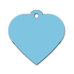 Color Sky Blue Dog Tag Heart (one Side) by Kultjers