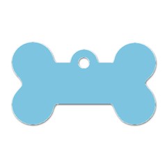 Color Sky Blue Dog Tag Bone (one Side) by Kultjers