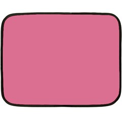 Color Pale Violet Red Double Sided Fleece Blanket (Mini)