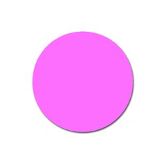 Color Ultra Pink Magnet 3  (round) by Kultjers