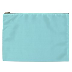 Color Pale Turquoise Cosmetic Bag (xxl) by Kultjers