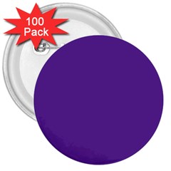 Color Rebecca Purple 3  Buttons (100 Pack)  by Kultjers