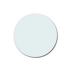 Color Mint Cream Rubber Round Coaster (4 Pack)