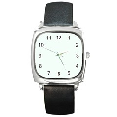 Color Mint Cream Square Metal Watch by Kultjers