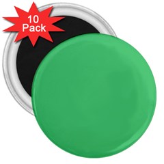 Color Paris Green 3  Magnets (10 Pack) 