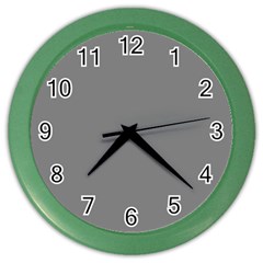 Color Grey Color Wall Clock by Kultjers