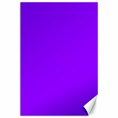 Color Electric Violet Canvas 12  X 18  by Kultjers