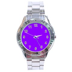 Color Electric Violet Stainless Steel Analogue Watch by Kultjers