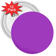 Color Medium Orchid 3  Buttons (10 Pack) 
