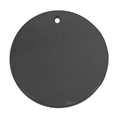 Color Dim Grey Ornament (round) by Kultjers