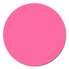 Color French Pink Magnet 5  (round) by Kultjers