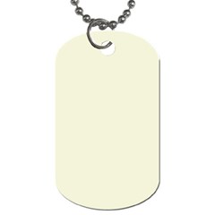 Color Beige Dog Tag (one Side) by Kultjers