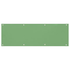 Color Dark Sea Green Banner And Sign 9  X 3  by Kultjers